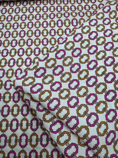 Mercerised Viscose - Orchid Grid - 148cm