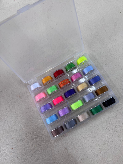 Prewound Bobbins With Case 25