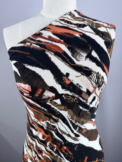 Printed Lycra - Safari Stripe - 150cm