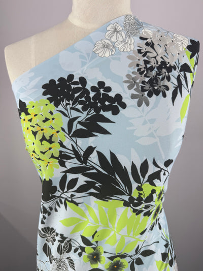 Designer Printed Lycra - Baroque Noir - 150cm