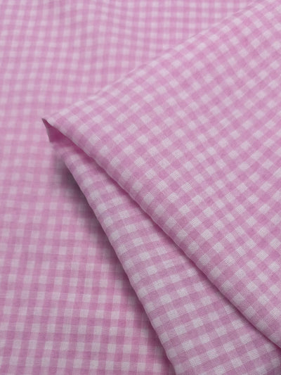 Linen Blend - Midi Pink & White - 145cm