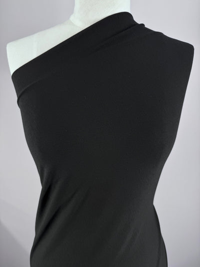 Cotton Lycra - Black - 145cm