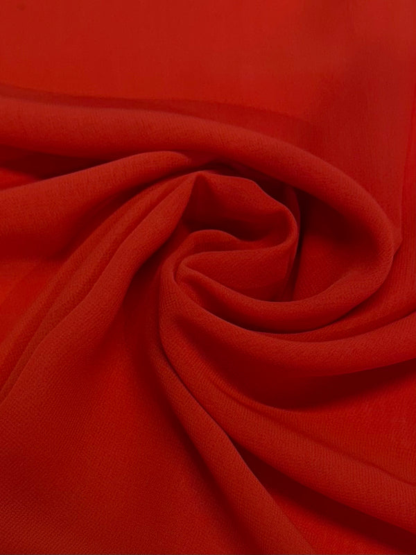 Hi-Multi Chiffon - Tangerine Tango - 148cm