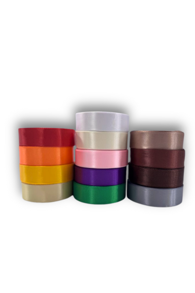 Satin Ribbon - 16 Colours - 25mm