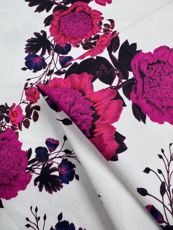 Cotton Sateen - Bold Bloom - 142cm