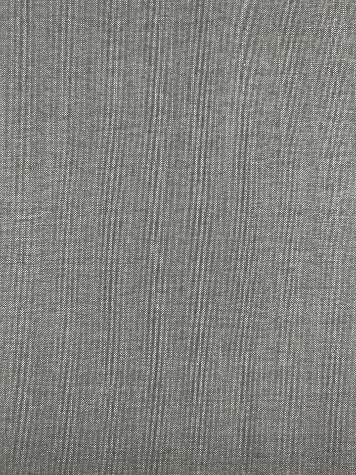 Close-up of a medium weight fabric with a fine, woven texture from Super Cheap Fabrics. The Upholstery Basket Weave in Dresden Warm Silver is 145cm wide, smooth and evenly colored, showcasing a subtle, structured pattern throughout.
