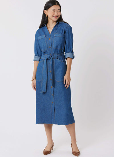 Pattern - Simplicity - S3065 - Misses’ and Women’s Dresses with Tie Belt